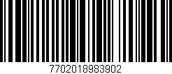 Código de barras (EAN, GTIN, SKU, ISBN): '7702018983902'