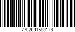 Código de barras (EAN, GTIN, SKU, ISBN): '7702031598176'