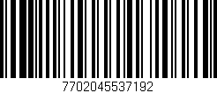 Código de barras (EAN, GTIN, SKU, ISBN): '7702045537192'