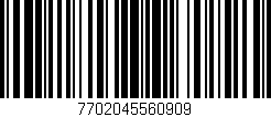 Código de barras (EAN, GTIN, SKU, ISBN): '7702045560909'