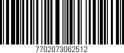Código de barras (EAN, GTIN, SKU, ISBN): '7702073062512'
