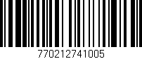 Código de barras (EAN, GTIN, SKU, ISBN): '770212741005'