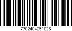 Código de barras (EAN, GTIN, SKU, ISBN): '7702484251826'
