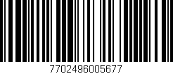 Código de barras (EAN, GTIN, SKU, ISBN): '7702496005677'