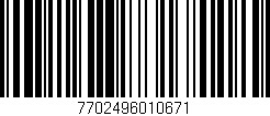 Código de barras (EAN, GTIN, SKU, ISBN): '7702496010671'