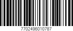Código de barras (EAN, GTIN, SKU, ISBN): '7702496010787'