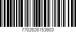 Código de barras (EAN, GTIN, SKU, ISBN): '7702626153803'