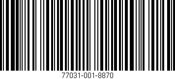 Código de barras (EAN, GTIN, SKU, ISBN): '77031-001-8870'