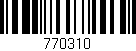 Código de barras (EAN, GTIN, SKU, ISBN): '770310'