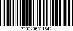 Código de barras (EAN, GTIN, SKU, ISBN): '7703486011647'