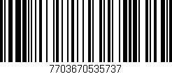 Código de barras (EAN, GTIN, SKU, ISBN): '7703670535737'
