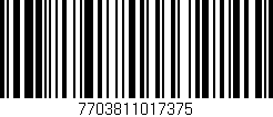 Código de barras (EAN, GTIN, SKU, ISBN): '7703811017375'