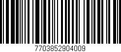Código de barras (EAN, GTIN, SKU, ISBN): '7703852904009'