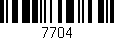 Código de barras (EAN, GTIN, SKU, ISBN): '7704'