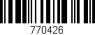 Código de barras (EAN, GTIN, SKU, ISBN): '770426'