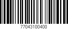 Código de barras (EAN, GTIN, SKU, ISBN): '77043100400'