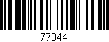 Código de barras (EAN, GTIN, SKU, ISBN): '77044'
