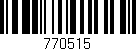 Código de barras (EAN, GTIN, SKU, ISBN): '770515'