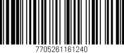 Código de barras (EAN, GTIN, SKU, ISBN): '7705261161240'