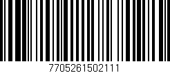 Código de barras (EAN, GTIN, SKU, ISBN): '7705261502111'