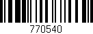 Código de barras (EAN, GTIN, SKU, ISBN): '770540'