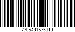 Código de barras (EAN, GTIN, SKU, ISBN): '7705481575919'