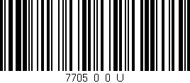 Código de barras (EAN, GTIN, SKU, ISBN): '7705_0_0_U'