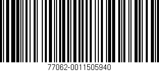 Código de barras (EAN, GTIN, SKU, ISBN): '77062-0011505940'