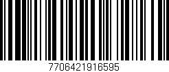 Código de barras (EAN, GTIN, SKU, ISBN): '7706421916595'