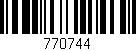 Código de barras (EAN, GTIN, SKU, ISBN): '770744'