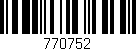 Código de barras (EAN, GTIN, SKU, ISBN): '770752'