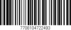 Código de barras (EAN, GTIN, SKU, ISBN): '7708104722493'