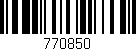 Código de barras (EAN, GTIN, SKU, ISBN): '770850'