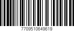 Código de barras (EAN, GTIN, SKU, ISBN): '7709510649619'