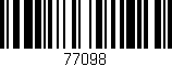 Código de barras (EAN, GTIN, SKU, ISBN): '77098'