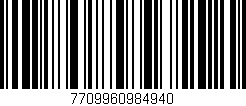 Código de barras (EAN, GTIN, SKU, ISBN): '7709960984940'