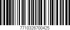 Código de barras (EAN, GTIN, SKU, ISBN): '7710326700425'