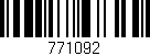 Código de barras (EAN, GTIN, SKU, ISBN): '771092'