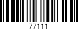 Código de barras (EAN, GTIN, SKU, ISBN): '77111'