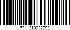 Código de barras (EAN, GTIN, SKU, ISBN): '7711319322792'