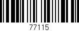 Código de barras (EAN, GTIN, SKU, ISBN): '77115'