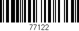 Código de barras (EAN, GTIN, SKU, ISBN): '77122'