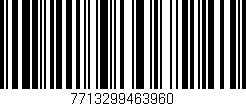 Código de barras (EAN, GTIN, SKU, ISBN): '7713299463960'