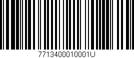 Código de barras (EAN, GTIN, SKU, ISBN): '7713400010001U'