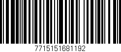 Código de barras (EAN, GTIN, SKU, ISBN): '7715151681192'