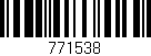 Código de barras (EAN, GTIN, SKU, ISBN): '771538'