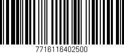 Código de barras (EAN, GTIN, SKU, ISBN): '7716116402500'