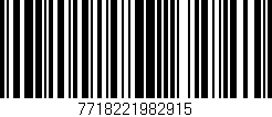 Código de barras (EAN, GTIN, SKU, ISBN): '7718221982915'