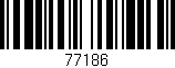 Código de barras (EAN, GTIN, SKU, ISBN): '77186'