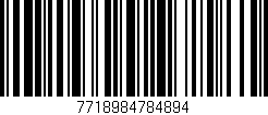 Código de barras (EAN, GTIN, SKU, ISBN): '7718984784894'